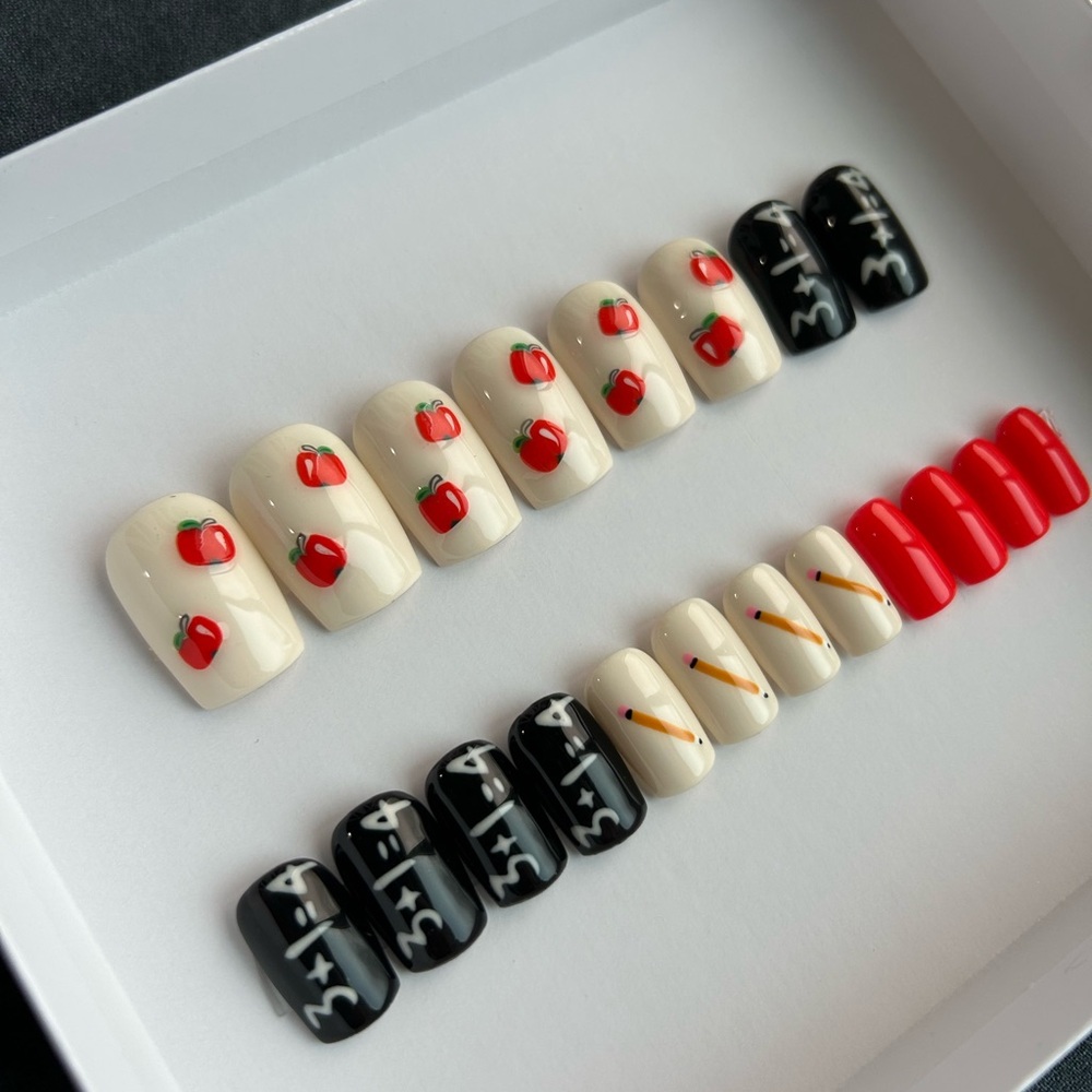 Teacher Appreciation Press on Nails